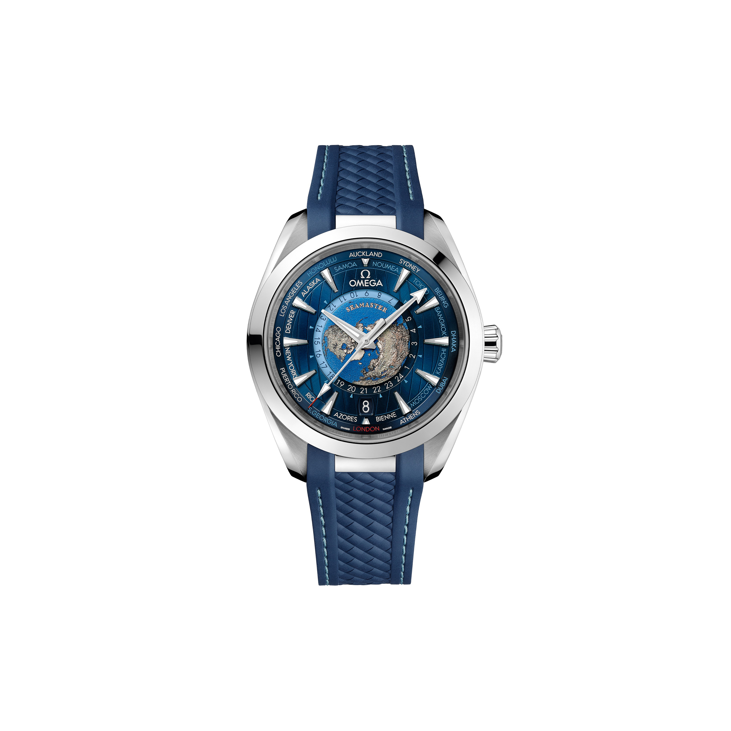 OMEGA SEAMASTERAQUA TERRA 150M 43 MM, STEEL ON RUBBER STRAP 220.12.43.22.03.001